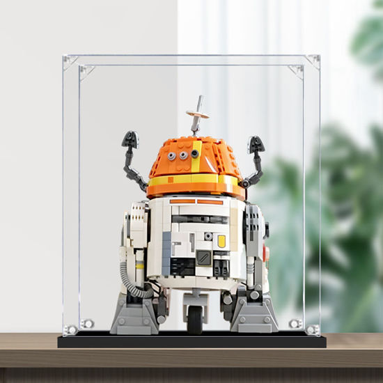 Picture of Acrylic Display Case for LEGO 75416 Star Wars Chopper (C1-10P) Astromech Droid Figure Storage Box Dust Proof Glue Free