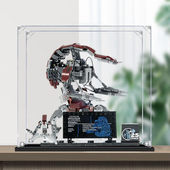 Picture of Acrylic Display Case for LEGO 75381 Star Wars Droideka Figure Storage Box Dust Proof Glue Free